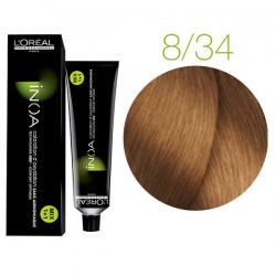 Inoa loreal farba 8,34 jasny złoty blond miedziany